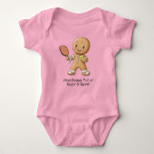 Aangepaste tekst Gingerbread Sweetie Romper (Voorkant)