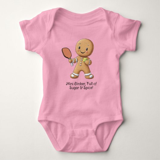 Aangepaste tekst Gingerbread Sweetie Romper (Voorkant)