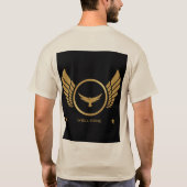 Aangepaste Tekst 'Goed Gedaan' Adelaar Afbeelding  T-shirt (Achterkant)