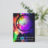 Aangepaste tekst Goede dromen Nachtlichten Drocatc Briefkaart (Staand voorkant)