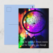 Aangepaste tekst Goede dromen Nachtlichten Drocatc Briefkaart (Voorkant / Achterkant)