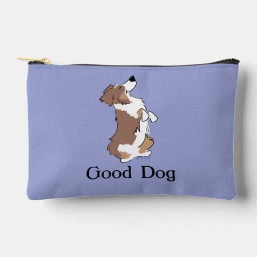 Aangepaste tekst Goede hond Aussie Fun ritssluitin Etui (Voorkant)