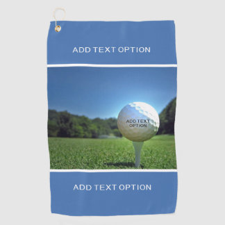 Aangepaste tekst Golf Drive Blue Golf Towel Golfhanddoek