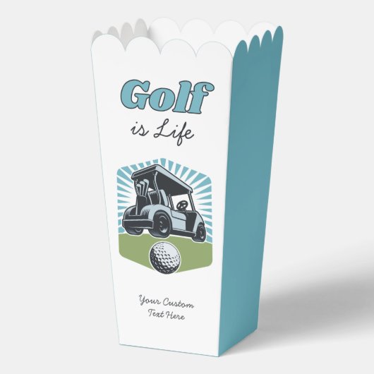 Aangepaste tekst Golf is Leven Bedankdoosjes (Achterkant)