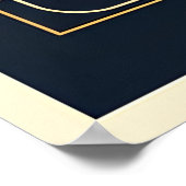 Aangepaste tekst Golfer Gift Poster (Hoek)