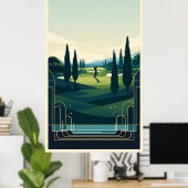 Aangepaste tekst Golfer Gift Poster (Thuiskantoor)