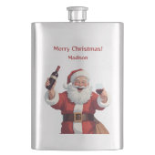 Aangepaste tekst Grappig Drink Kerstman Flacon (Voorkant)