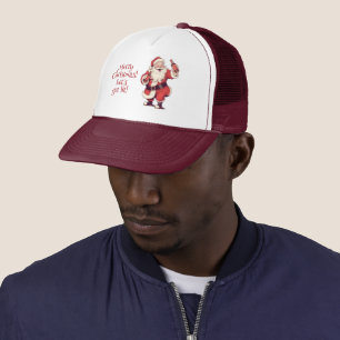 Aangepaste tekst Grappig Drink Kerstman Trucker Pet