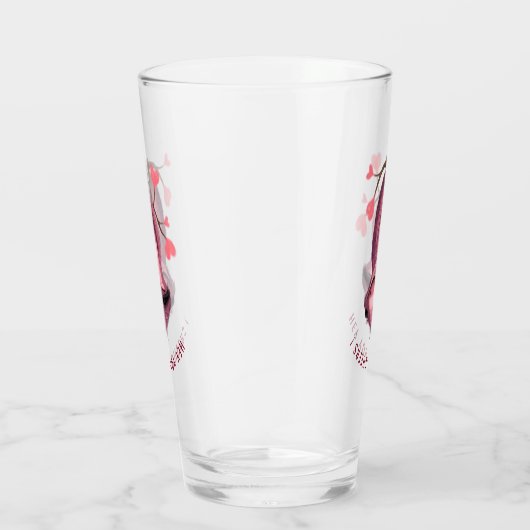 Aangepaste tekst - Grappig Romantic Sloth - Cheers Glas (Rechts)