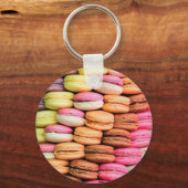 Aangepaste tekst Grappige Macaroons Sleutelhanger (Achterkant)