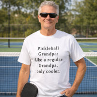 Aangepaste tekst Grappige opa Pickleball