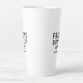 Aangepaste tekst Grappige vriendschap Latte Mok (Voorkant)