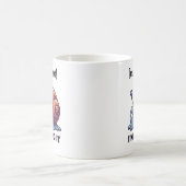 Aangepaste tekst Grappige zweterige slak Mok Motiv (Center)