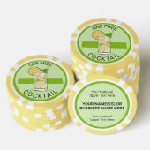 Aangepaste tekst Gratis Cocktail Poker Chips (Opstapeling)