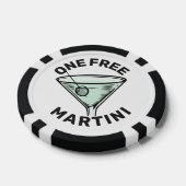 Aangepaste tekst Gratis Martini Poker Chips (Enkel)