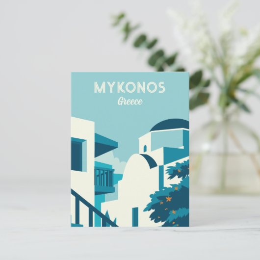 Aangepaste tekst Griekenland Briefkaart (Staand voorkant)