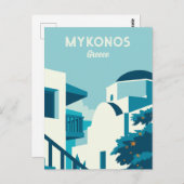 Aangepaste tekst Griekenland Briefkaart (Voorkant / Achterkant)