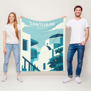 Aangepaste tekst Griekenland Fleece Deken