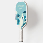 Aangepaste tekst Griekenland Pickleball Paddle (Links)