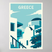 Aangepaste tekst Griekenland Poster (Voorkant)