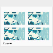 Aangepaste tekst Griekenland Rechthoekige Sticker (Vel)