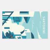 Aangepaste tekst Griekenland Rechthoekige Sticker (Voorkant)