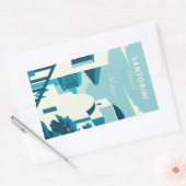 Aangepaste tekst Griekenland Rechthoekige Sticker (Envelop)