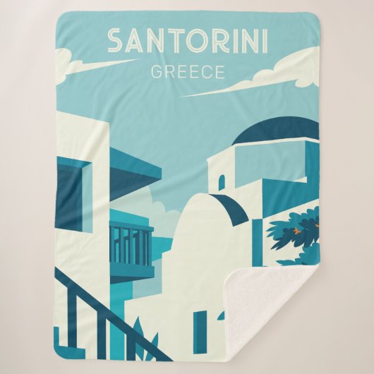 Aangepaste tekst Griekenland Sherpa Deken (Voorkant)