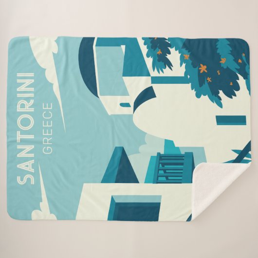 Aangepaste tekst Griekenland Sherpa Deken (Voorkant (horizontaal))