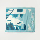 Aangepaste tekst Griekenland Wandkleed (Voorkant (horizontaal))