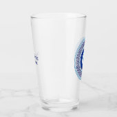 Aangepaste tekst Grieks patroon Evil Eye Nazar Glas (Rechts)