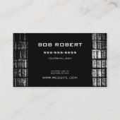 AANGEPASTE TEKST - Grijze stenen Visitekaartje (Achterkant)