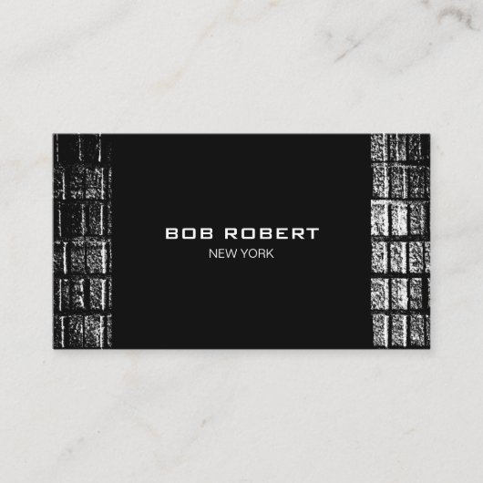 AANGEPASTE TEKST - Grijze stenen Visitekaartje (Voorkant)