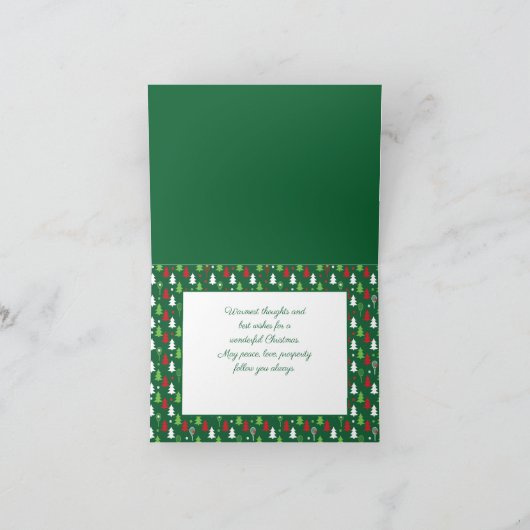 Aangepaste tekst Groene 💚 🤍, rood, witte tennis Kaart (Binnen)