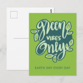 Aangepaste tekst groene vensters briefkaart (Voorkant / Achterkant)
