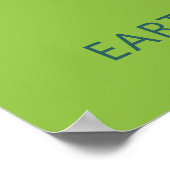 Aangepaste tekst groene vensters poster (Hoek)