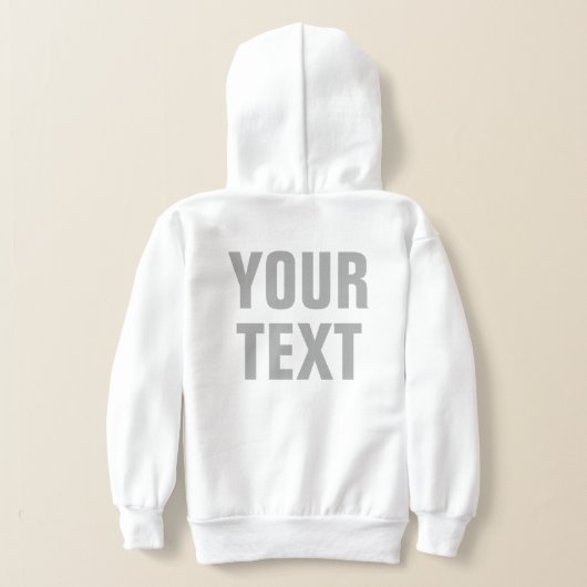 Aangepaste tekst Groot lettertype Wit Beide zijdig (Laag Achter)