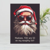 Aangepaste tekst Grumpy Kerstman Feestdagenkaart (Staand voorkant)