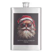 Aangepaste tekst Grumpy Santa Flacon (Voorkant)