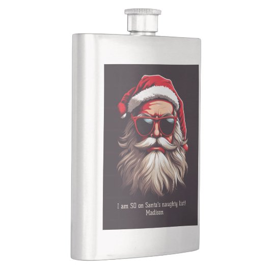 Aangepaste tekst Grumpy Santa Flacon (Rechts)