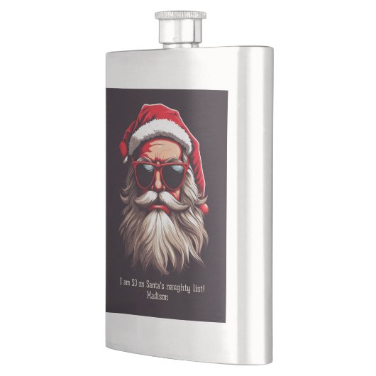 Aangepaste tekst Grumpy Santa Flacon (Links)