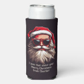 Aangepaste tekst Grumpy Santa Seltzer Blikjeskoeler (Seltzer Achterkant)