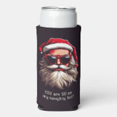 Aangepaste tekst Grumpy Santa Seltzer Blikjeskoeler (Seltzer Voorkant)