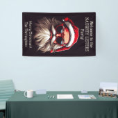 Aangepaste tekst Grumpy Santa Spandoek (Beurs)