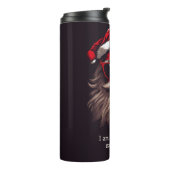 Aangepaste tekst Grumpy Santa Thermosbeker (Gedraaid links)