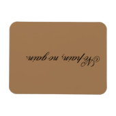 Aangepaste tekst | gym motivatie | en lichtbruin, magneet (Horizontaal)