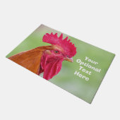 Aangepaste tekst haan deurmat (Schuin)