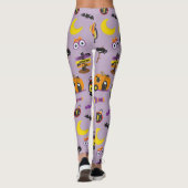 Aangepaste tekst Halloween Boo-tiful Camp Night Leggings (Achterkant)
