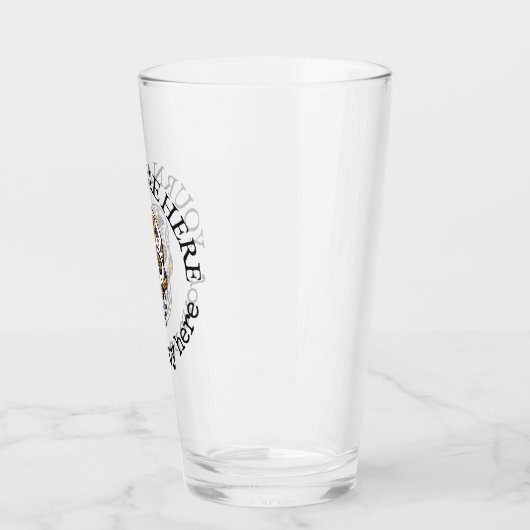 Aangepaste tekst halloween Sugar Skull Beer Glas (Links)