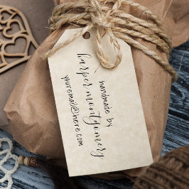 Aangepaste tekst Handgemaakt door + Jouw namen Zelfinktende Stempel